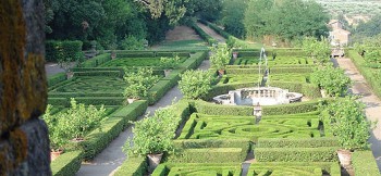 Garten des Castello Ruspoli in Vignanello