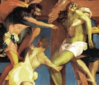 Rosso Fiorentino, "Kreuzabnahme", 1521, Detail